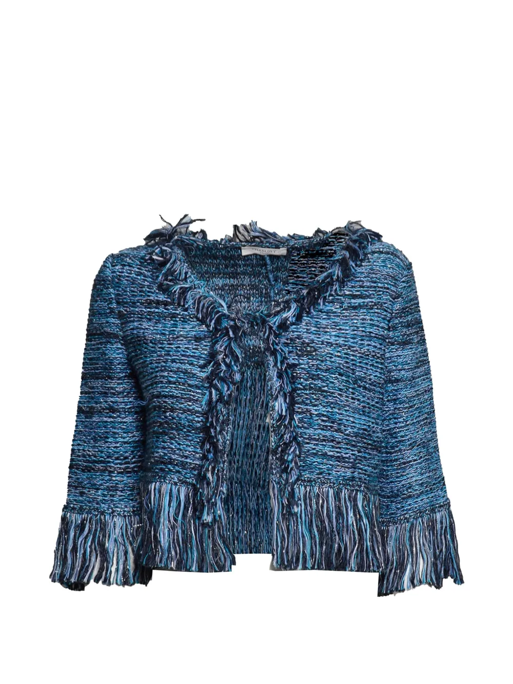 Charlott fringe-trim bouclé jacket · S