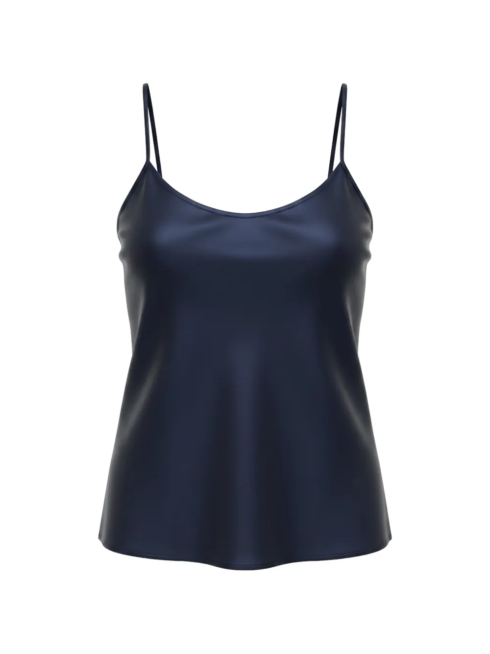 Rundholz Black Label scoop-neck spaghetti-strap top - Blu