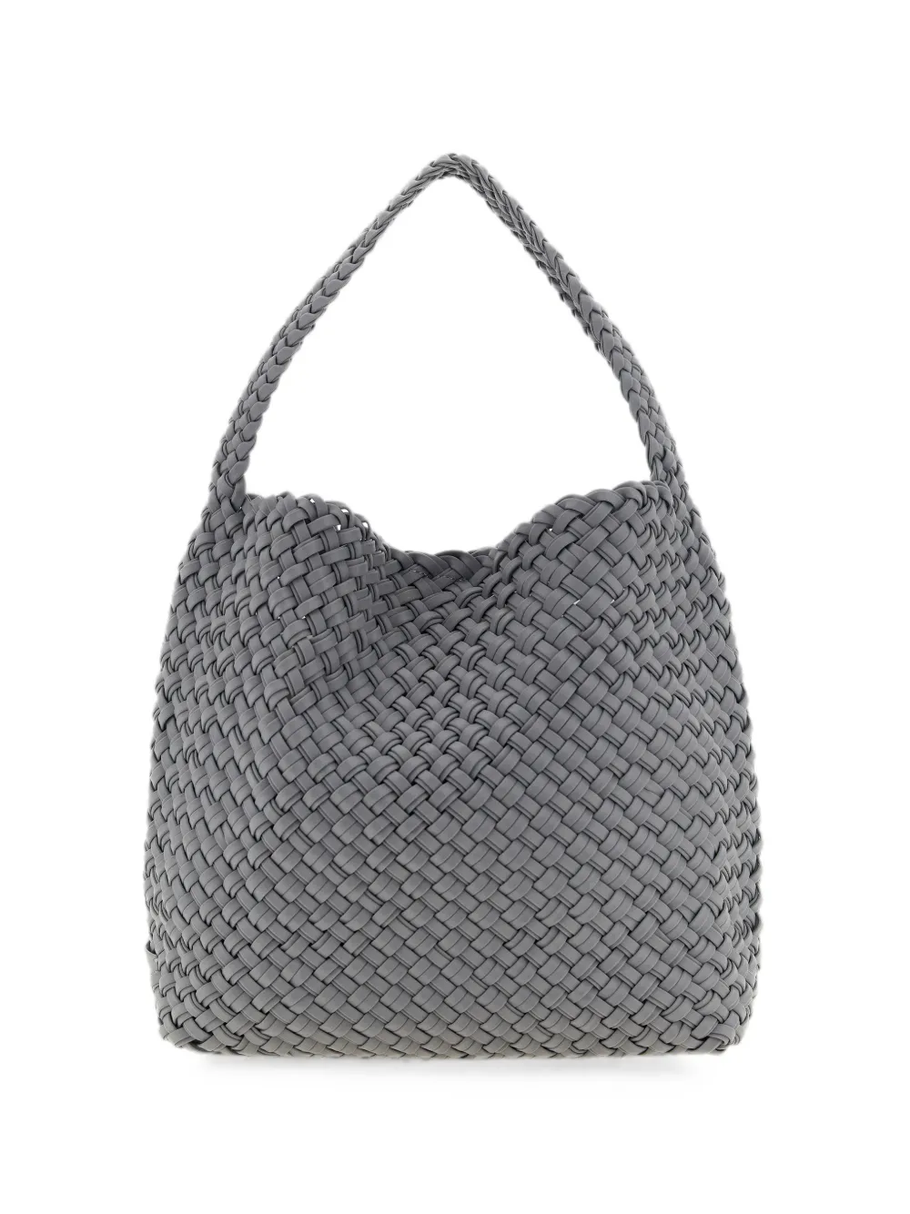 NAGHEDI medium Nomad woven tote bag - Grau