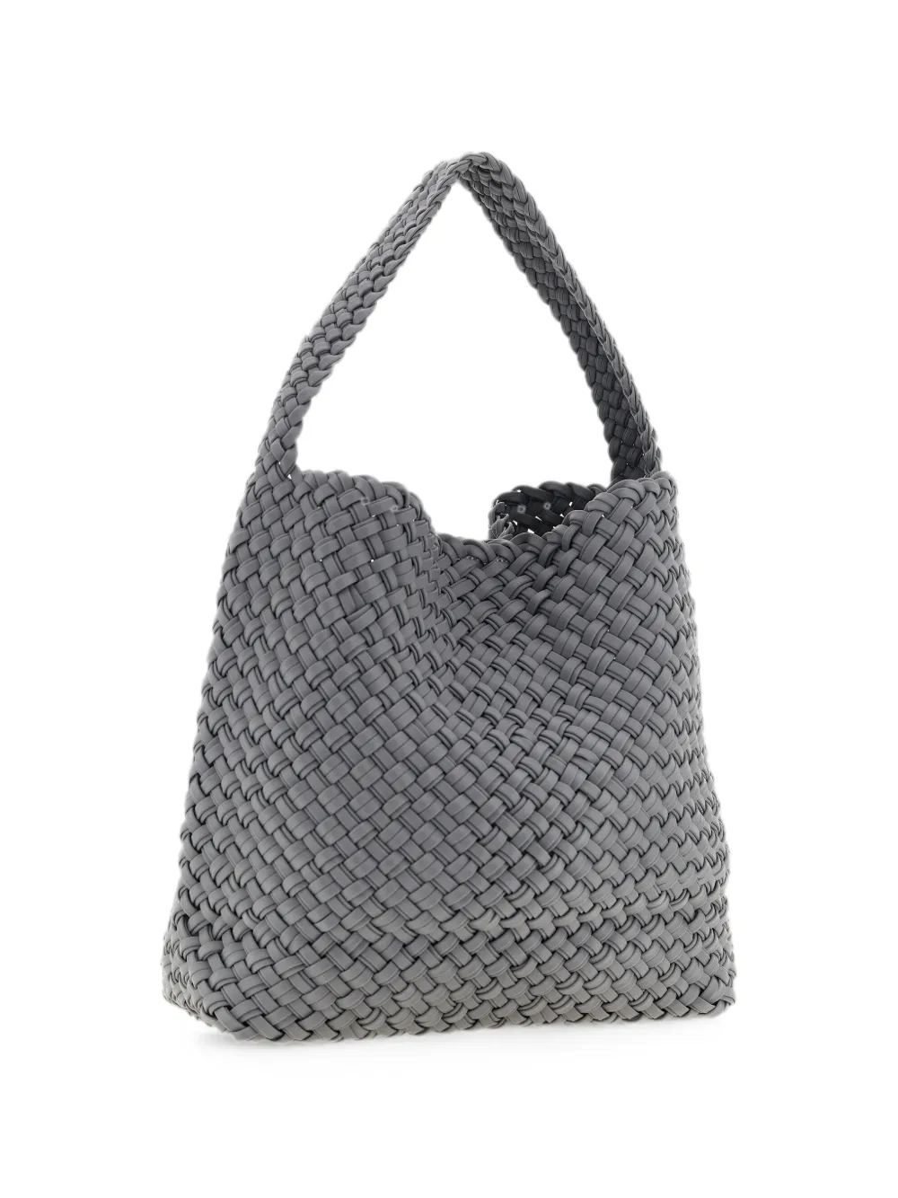 NAGHEDI Nomad medium geweven shopper Grijs