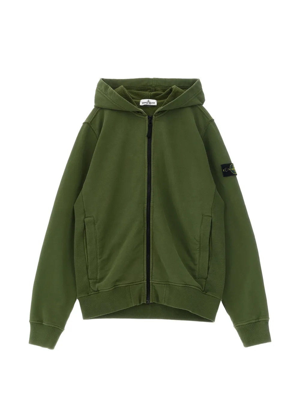 Stone Island Junior Compass Badge hoodie - Verde