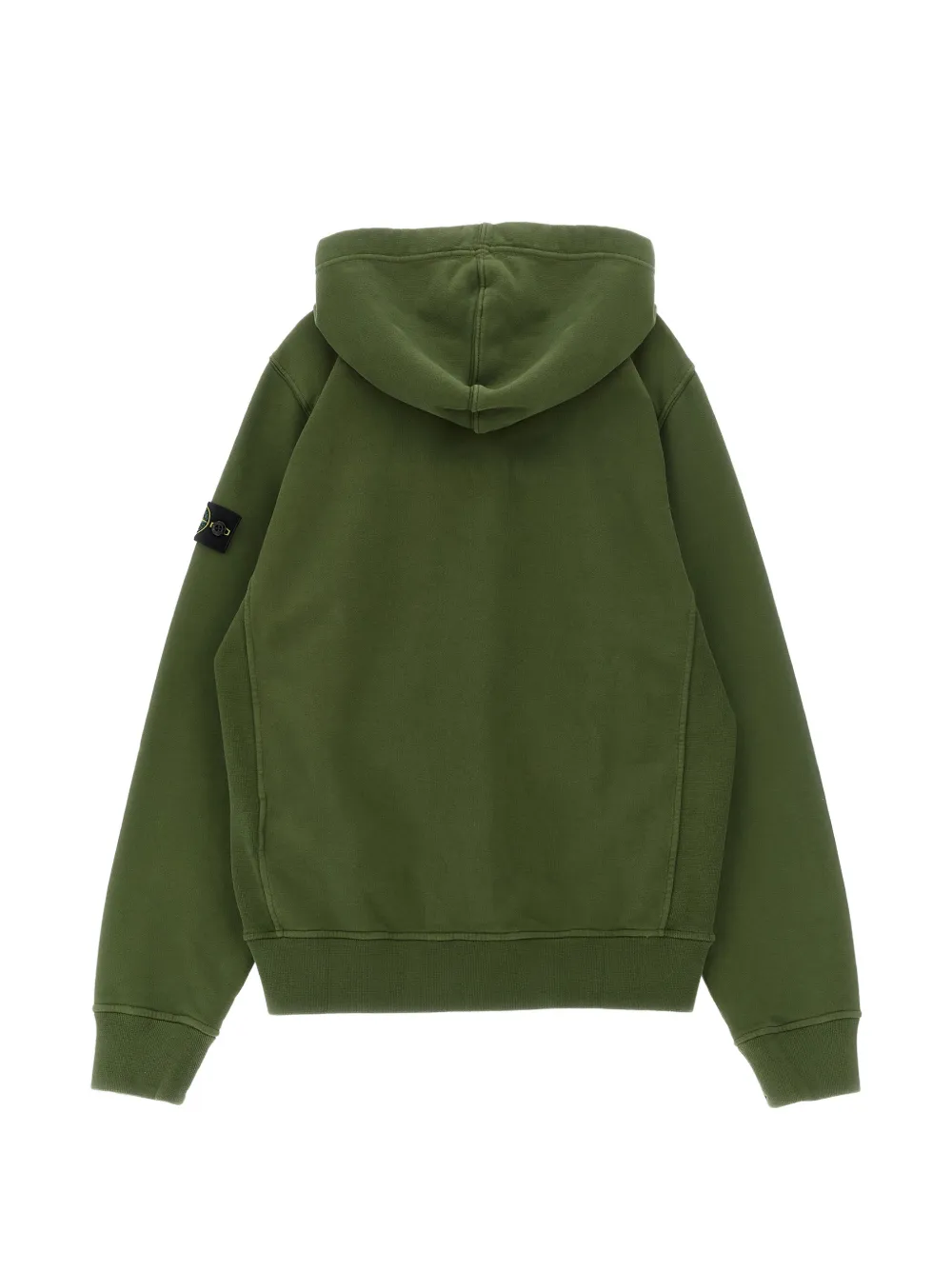 Stone Island Junior Hoodie met kompas badge Groen