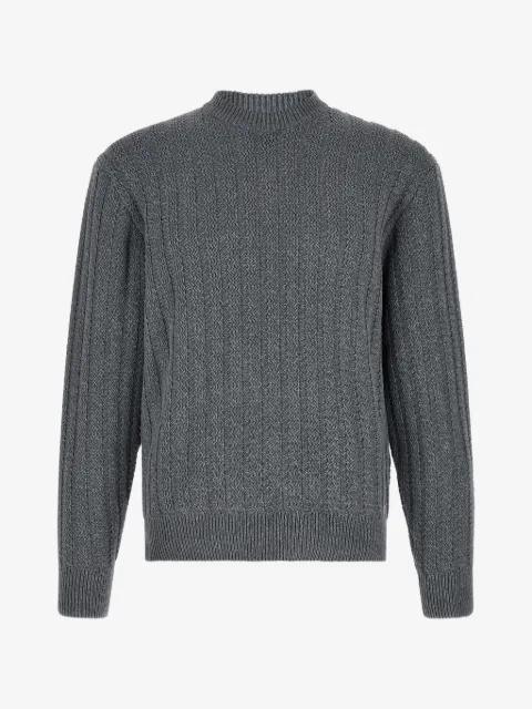 BOSS textured-knit cotton sweater