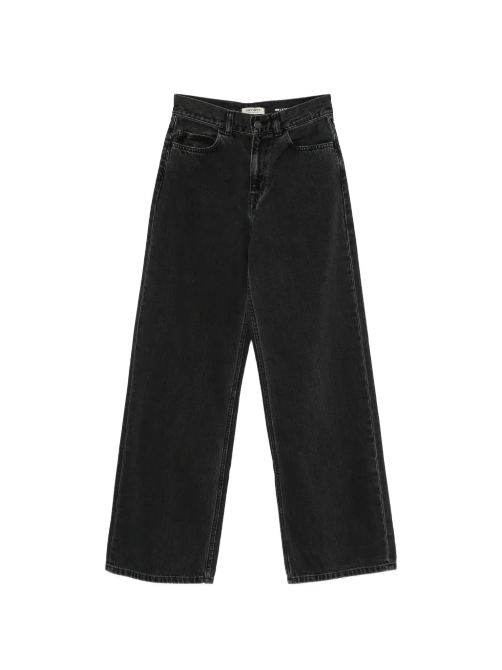 Carhartt WIP washed-effect wide-leg jeans - Schwarz