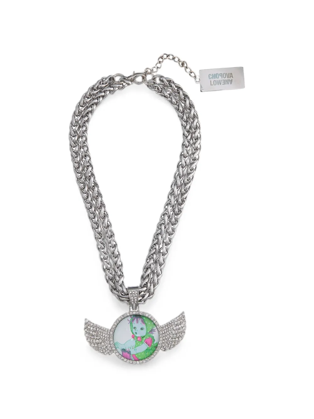 Chopova Lowena Baby double-chain charm necklace