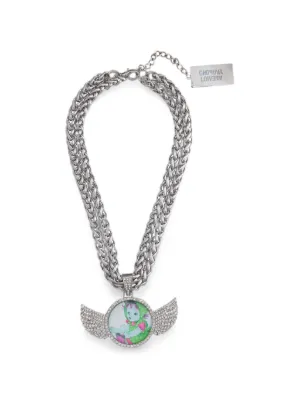Chopova Lowena dice-pendant Necklace | Silver | FARFETCH