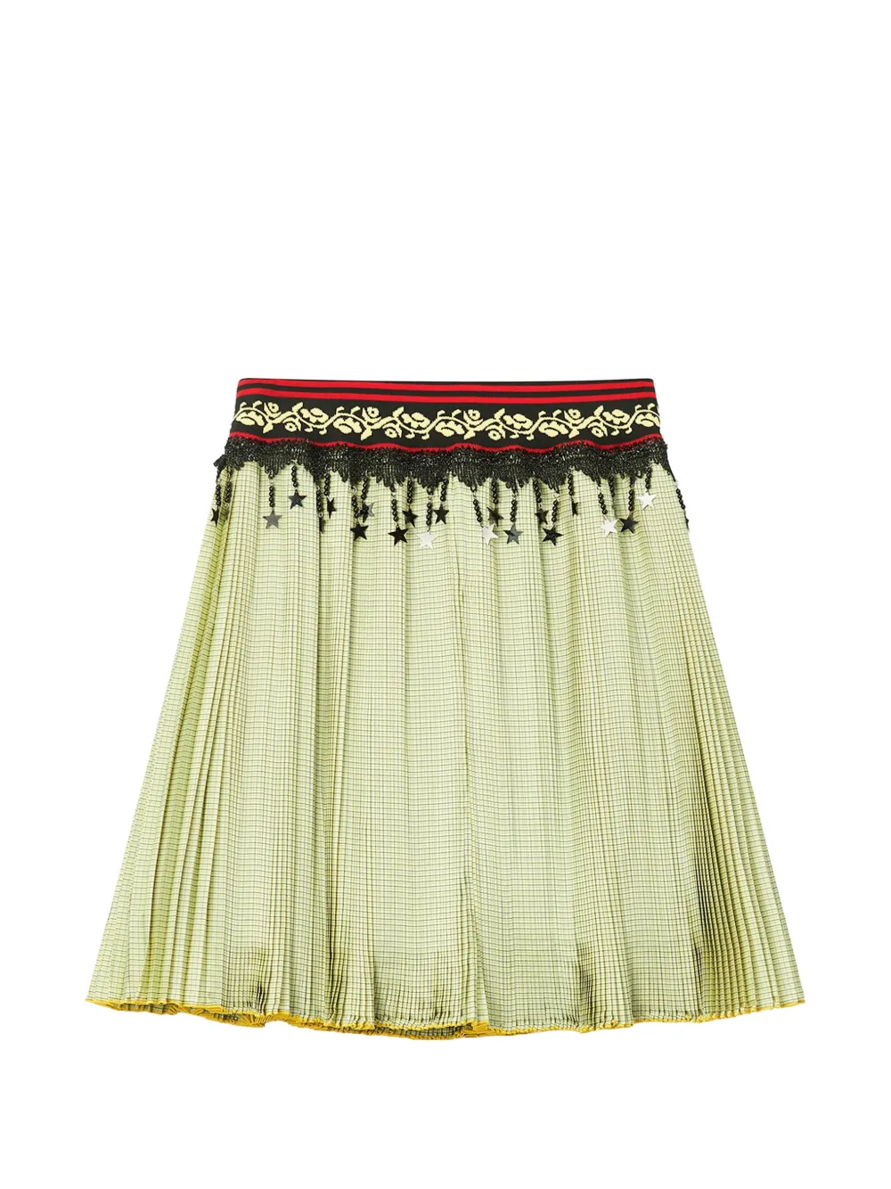 Chopova Lowena pleated star-charm mini skirt