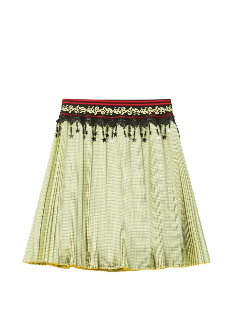 Chopova Lowena pleated star-charm mini skirt