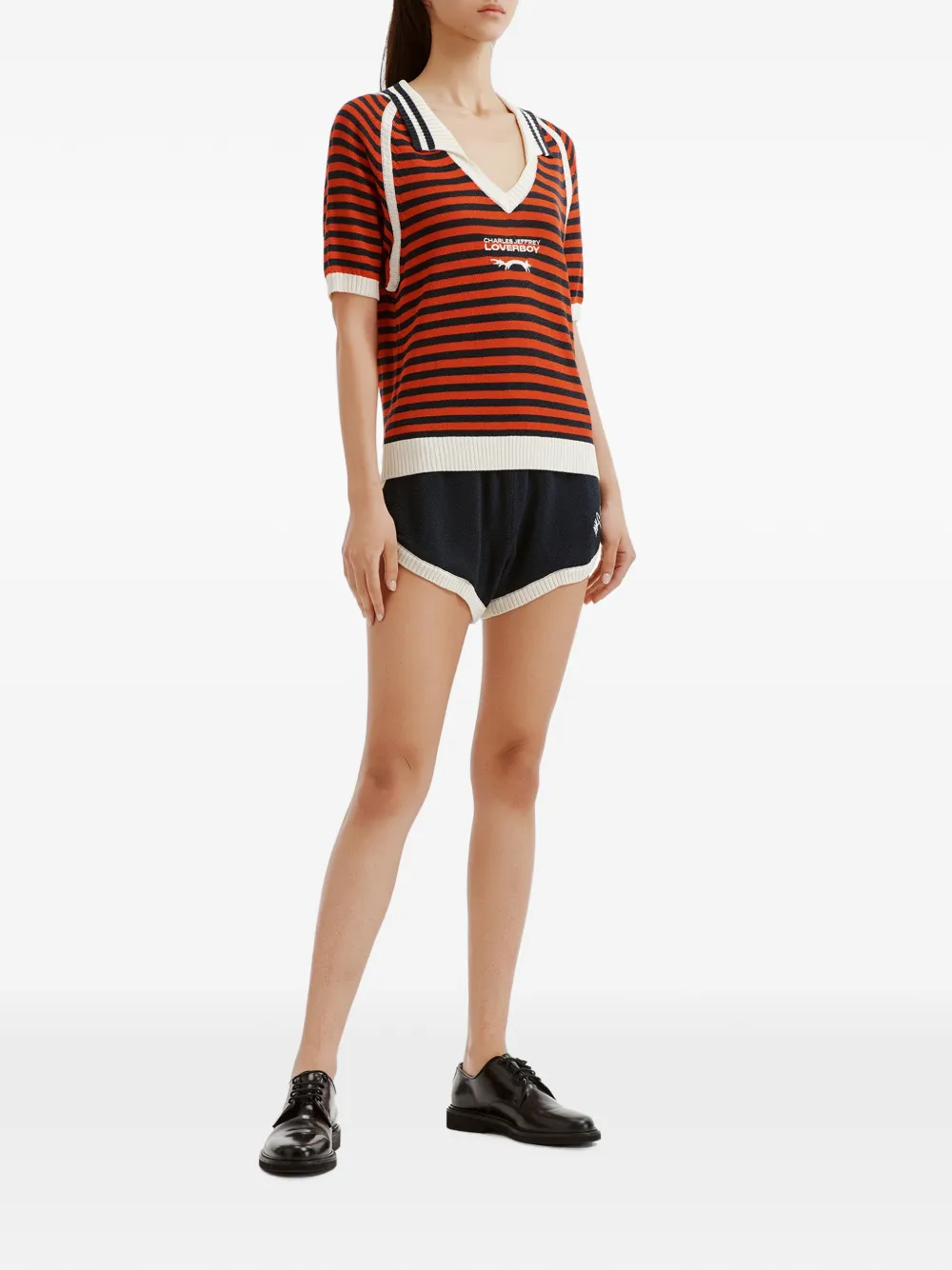 Charles Jeffrey Loverboy Sporty shorts met geborduurd logo Blauw