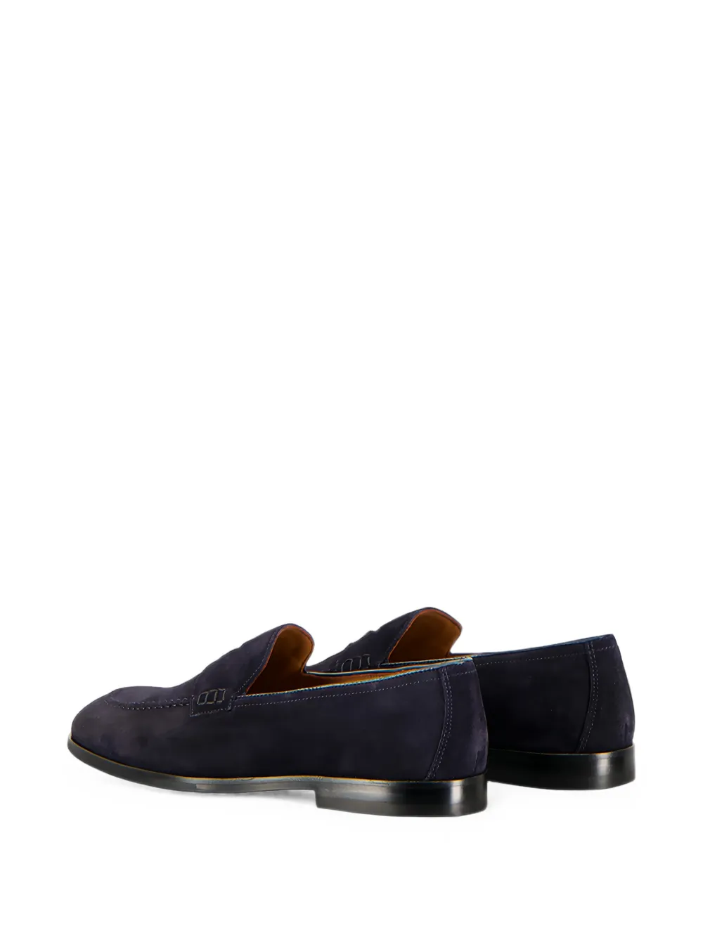 Doucal's penny-slot suede loafers Blauw