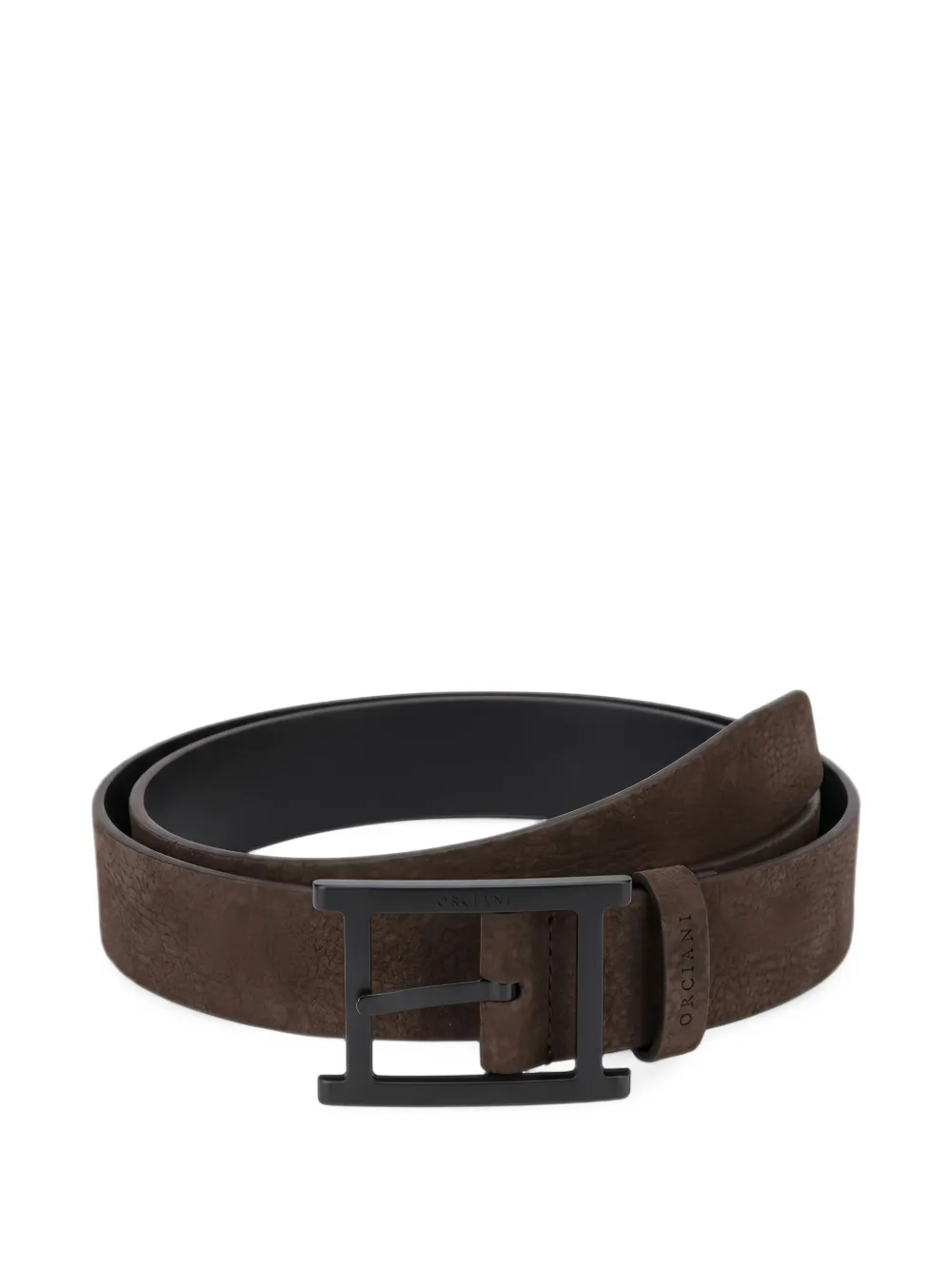 Orciani Nabucco reversible leather belt - Braun