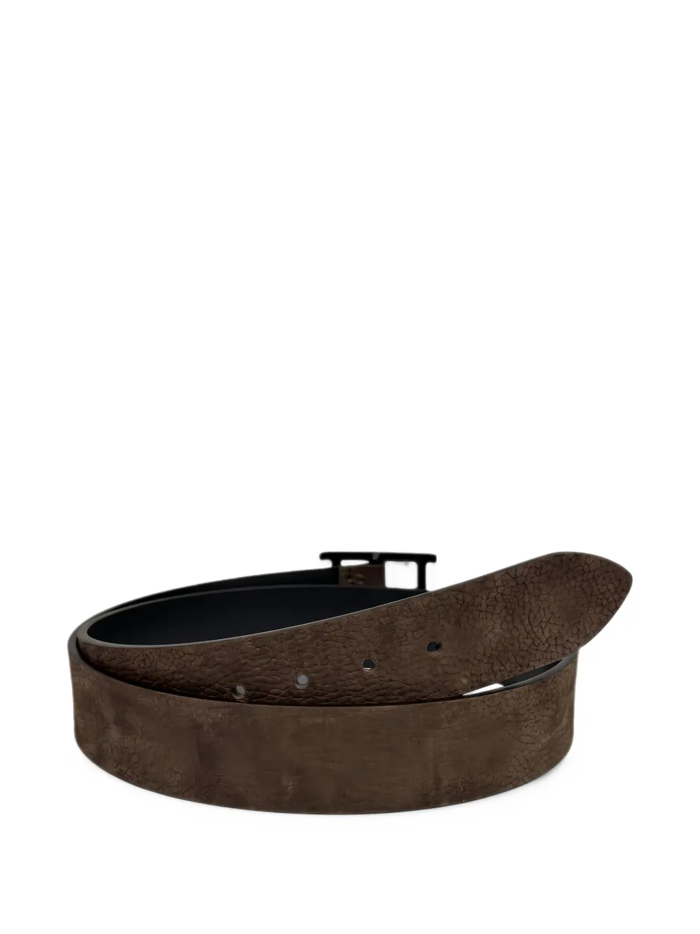 Orciani Nabucco reversible leather belt Bruin