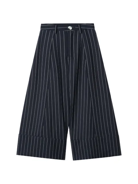 Enföld pinstripe-pattern cuffed trousers