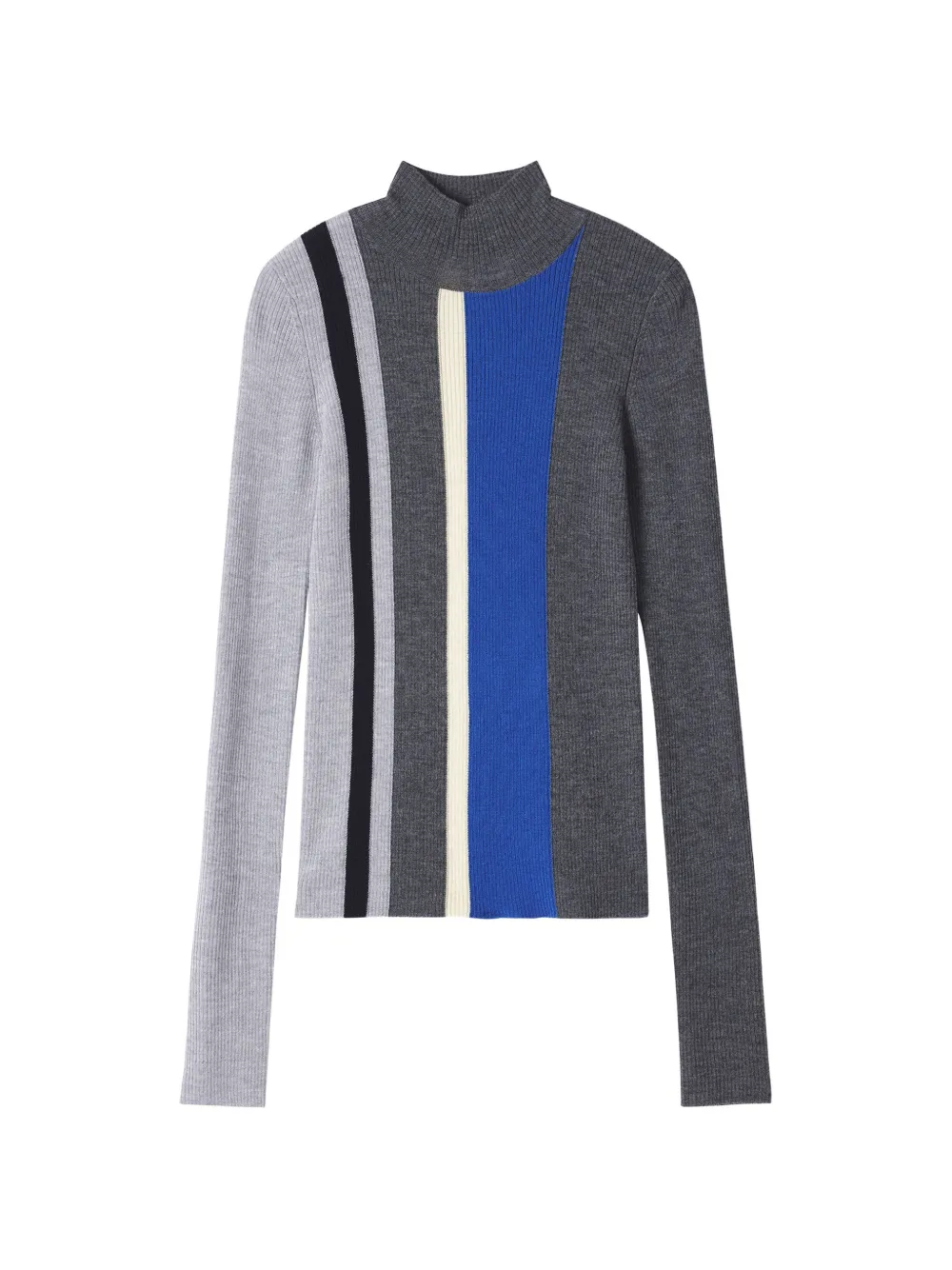 Enföld ribbed-knit panelled sweater - Grau