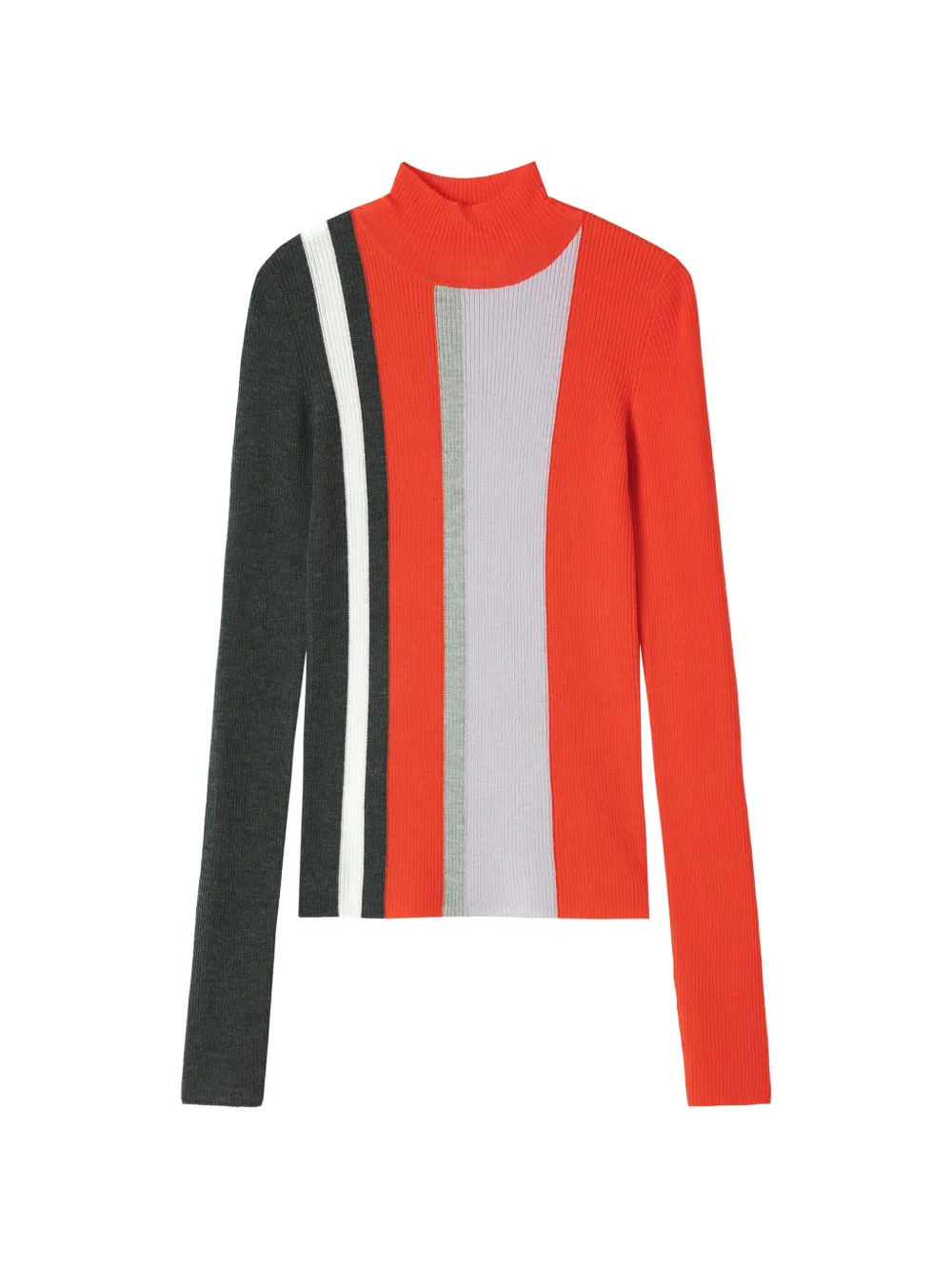 Enföld ribbed colour-block sweater - Rot