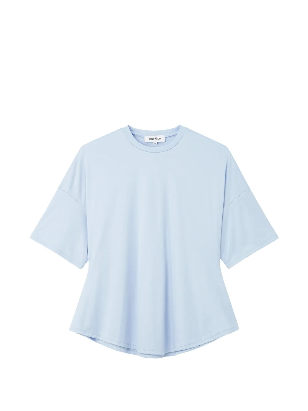 Enföld Peplum curved-hem T-shirt - Blau