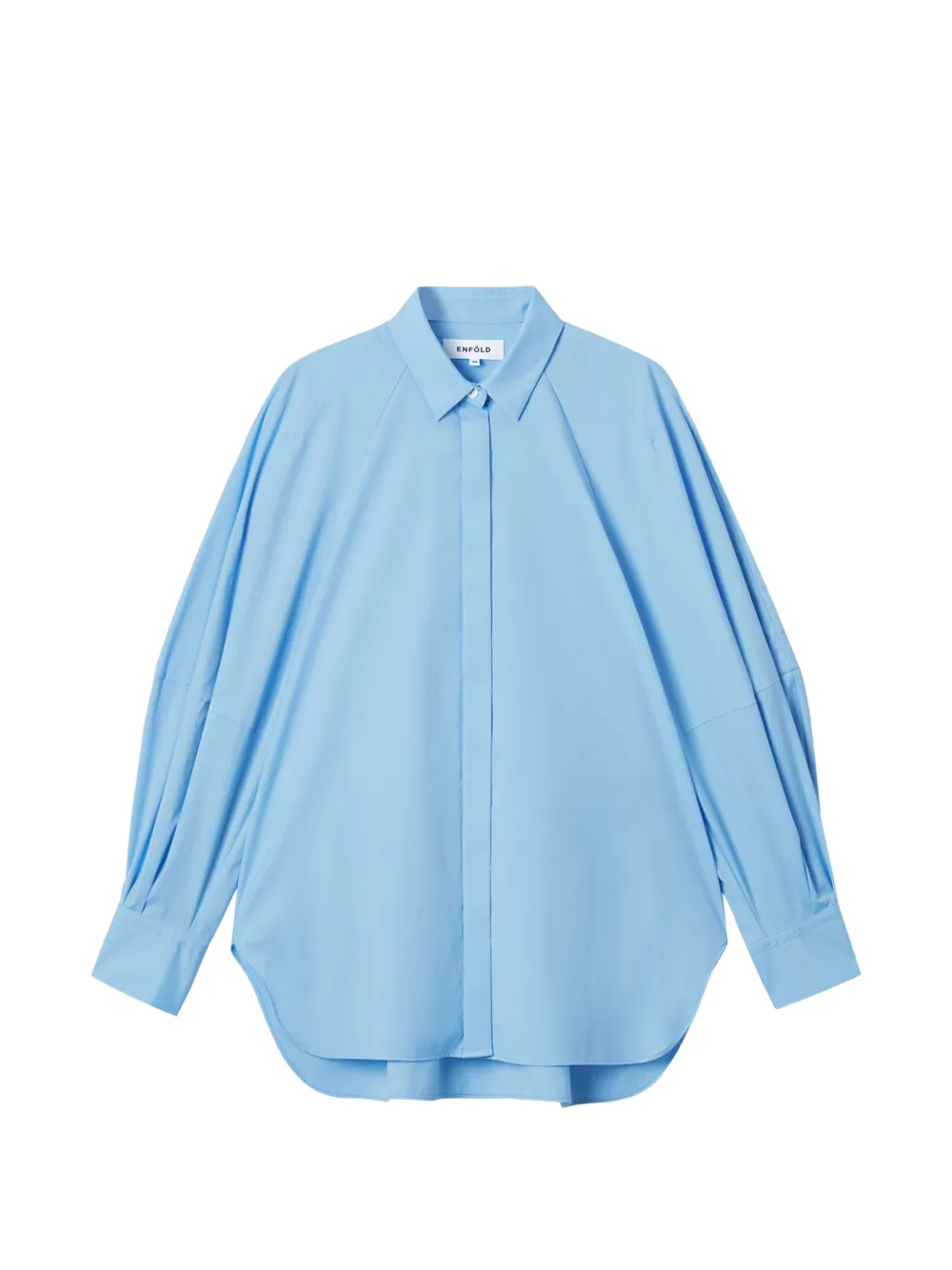 Enföld pleated-sleeve shirt - Blau