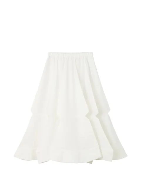 Enföld cutout-detail pleated midi skirt