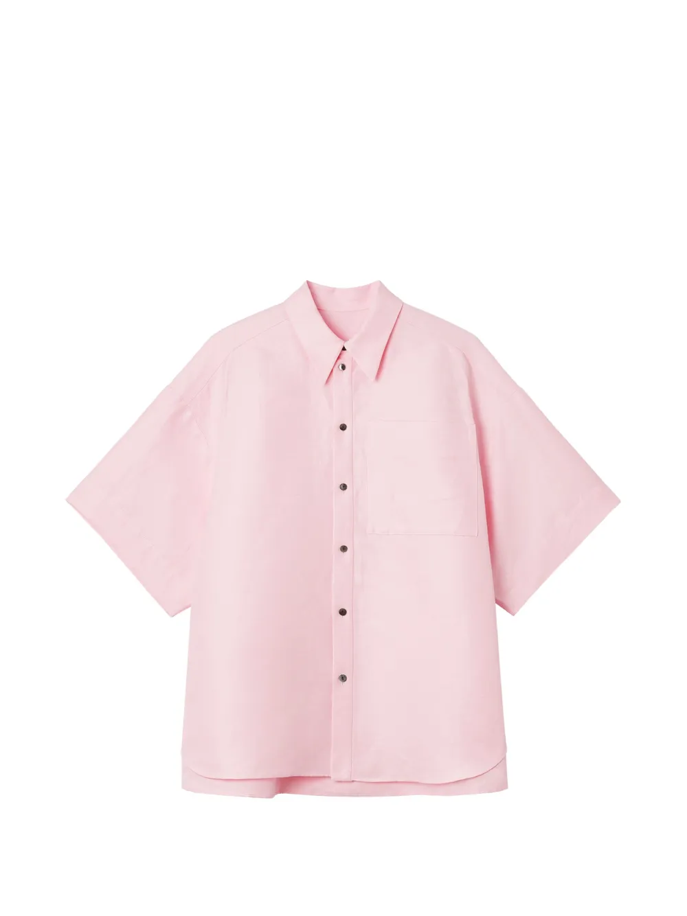 Enföld chest-pocket oversized short-sleeved shirt - Rosa