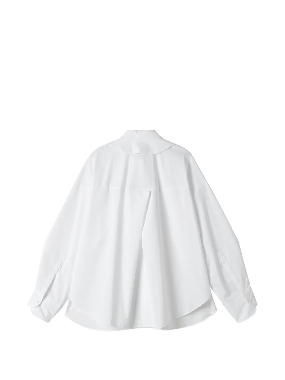 Enföld draped-pocket Oversized Shirt | White | FARFETCH JO