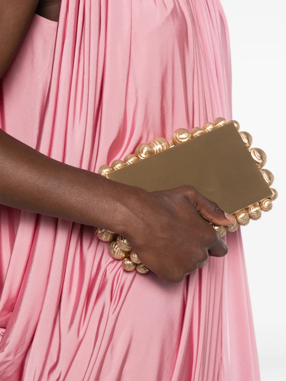Cult Gaia Eos metalen clutch Goud
