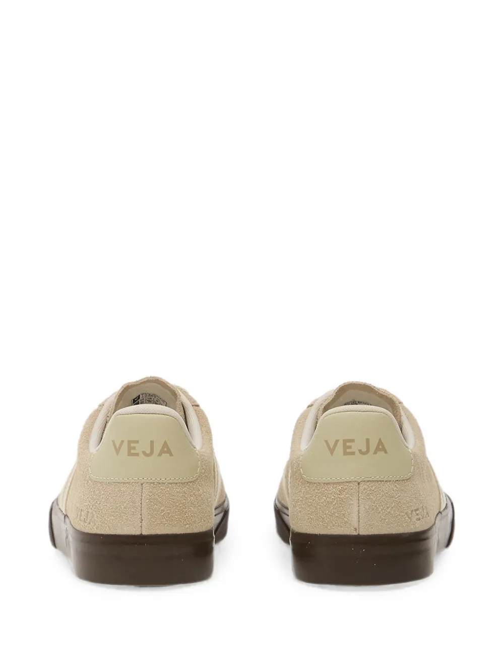 VEJA Campo suède sneakers met ronde neus en textuur Beige