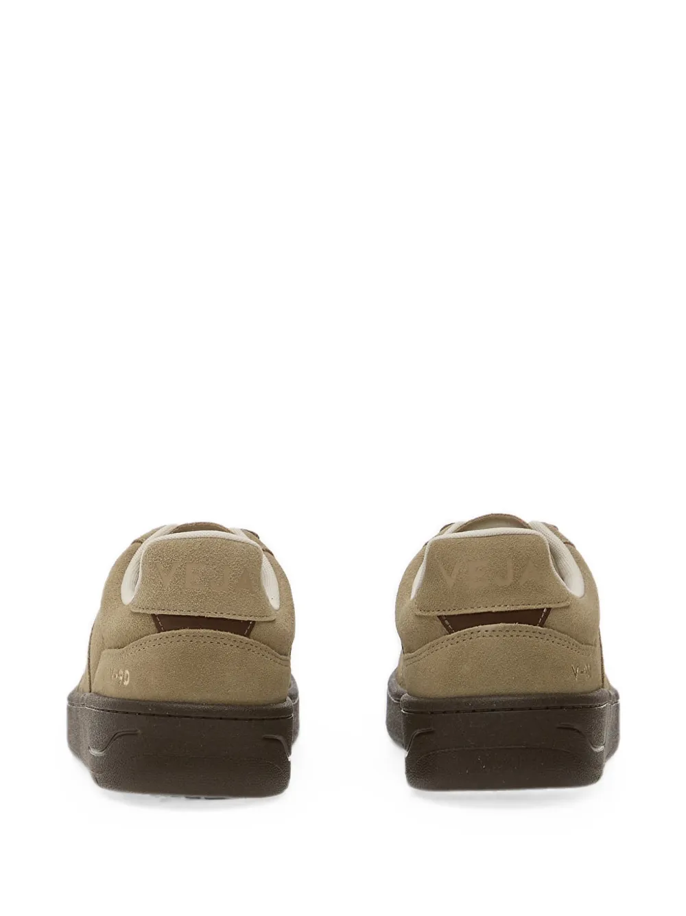 VEJA V-90 suède sneakers met taupe-adelaar Beige