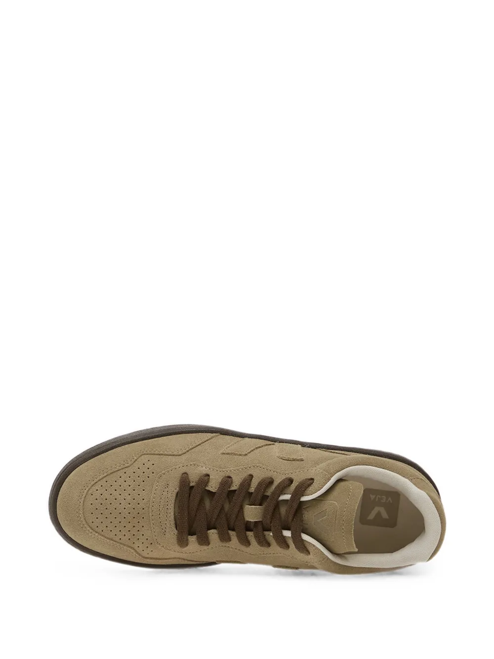 VEJA V-90 suède sneakers met taupe-adelaar Beige