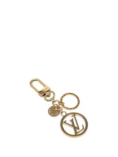 Louis Vuitton Pre-Owned 2024 Gold Plated LV Circle Holder and Bag Charm key chain