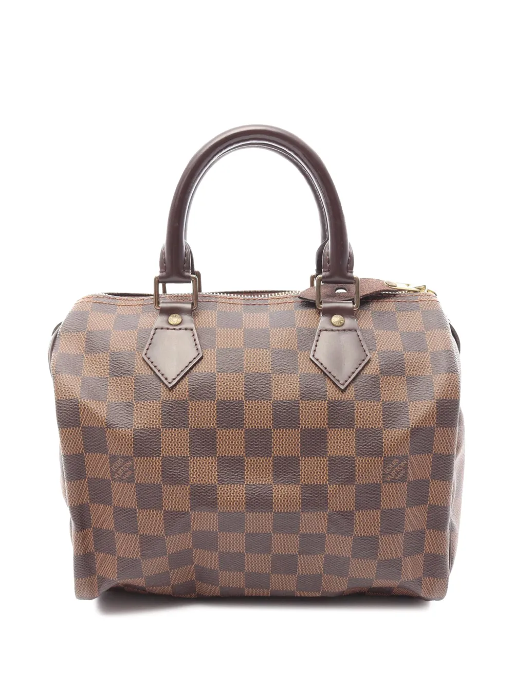 Louis Vuitton Pre-Owned 2008 Damier Ebene Speedy 25 boston bag - Marrone