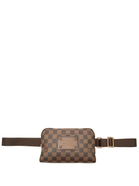Louis Vuitton Pre-Owned 2010 Damier Ebene Brooklyn Bum Bag heuptas