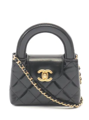 CHANEL Pre-Owned ハート チェーン フラップ マトラッセ エナメル ミニ