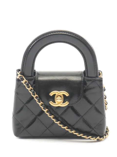 CHANEL Pre-Owned 2021-2026 Nano Aged Calfskin Kelly Shopper Bag satchel