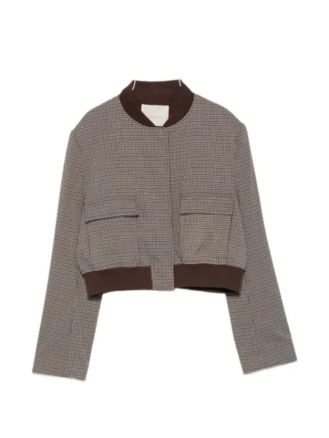 TWINSET chaqueta corta con motivo pied de poule
