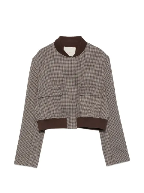 TWINSET chaqueta corta con motivo pied de poule