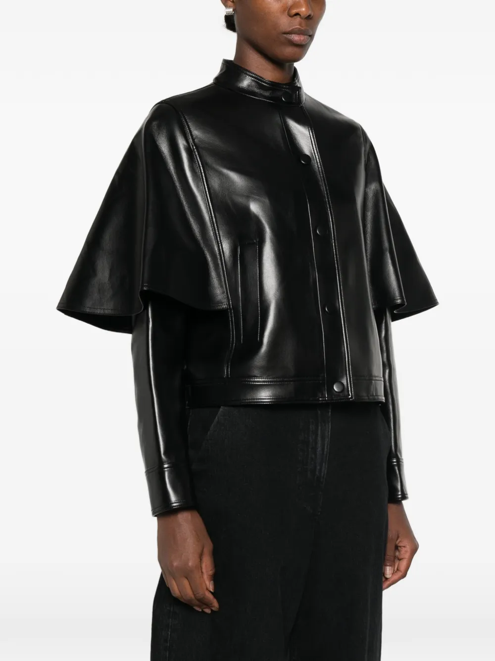 TWINSET Jack met cape-stijl Zwart