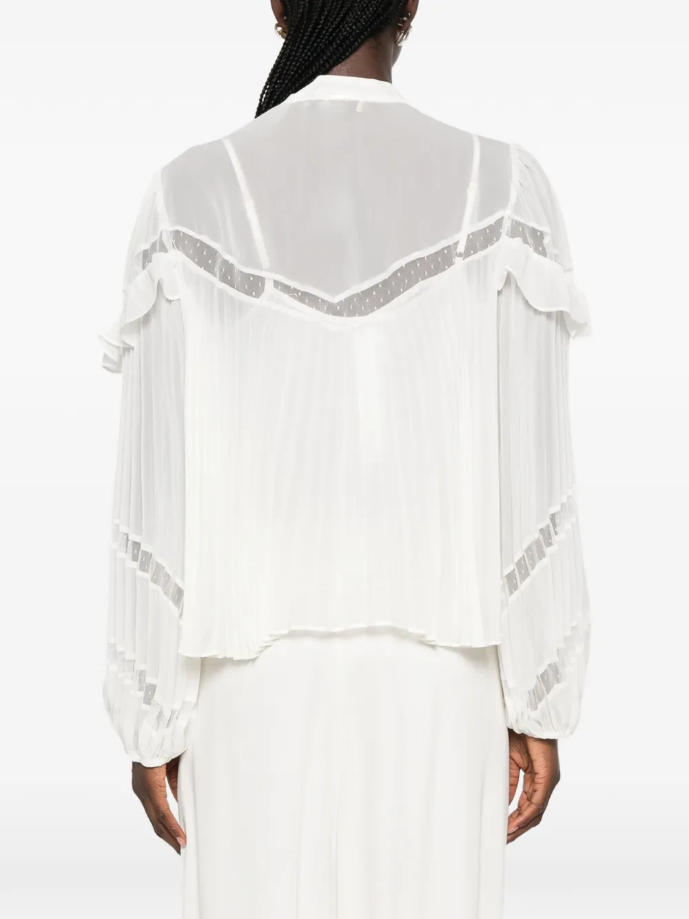 TWINSET Geplooide blouse Wit