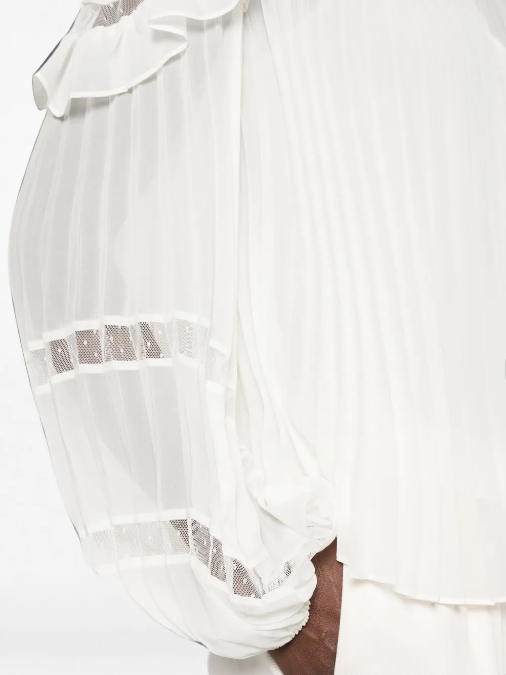 TWINSET Geplooide blouse Wit