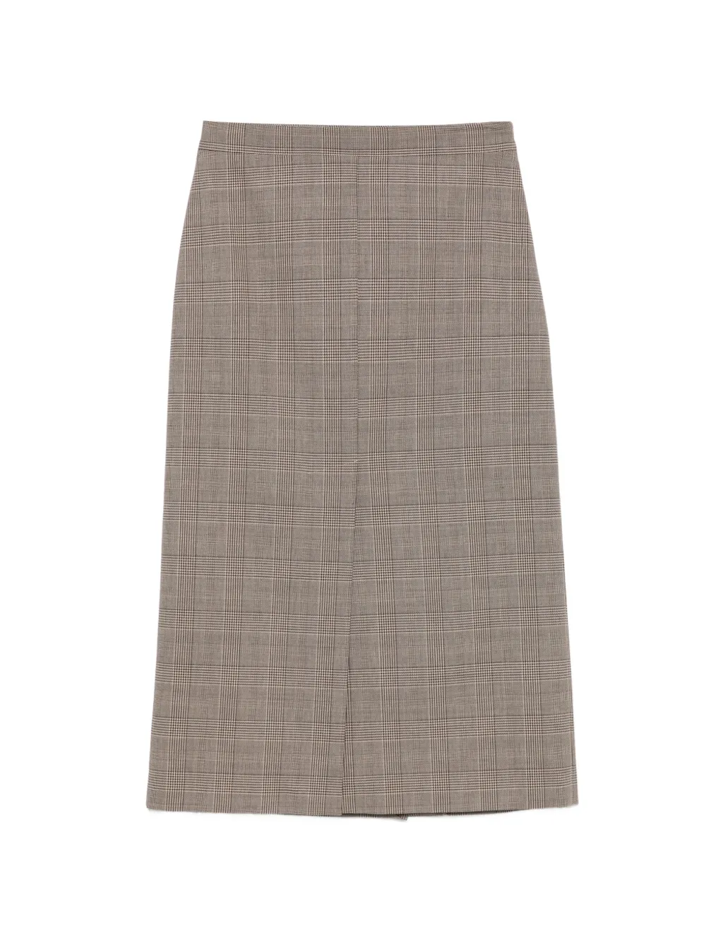 TWINSET check-pattern midi pencil skirt - Toni neutri