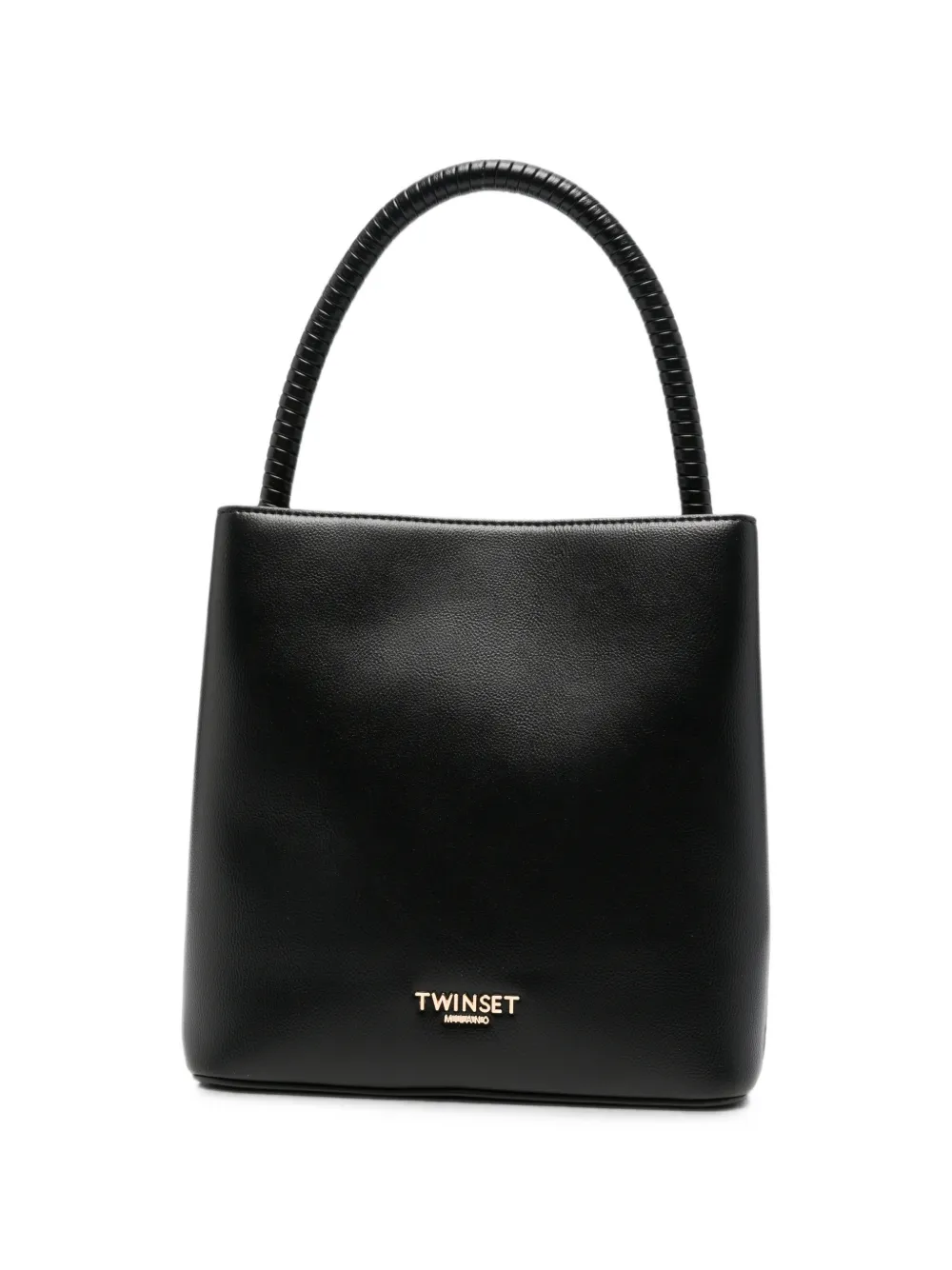 TWINSET logo-plaque top-handle tote bag - Schwarz