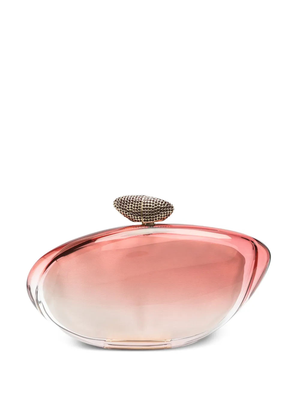 Benedetta Bruzziches crystal-embellished ombré clutch bag - Rosa