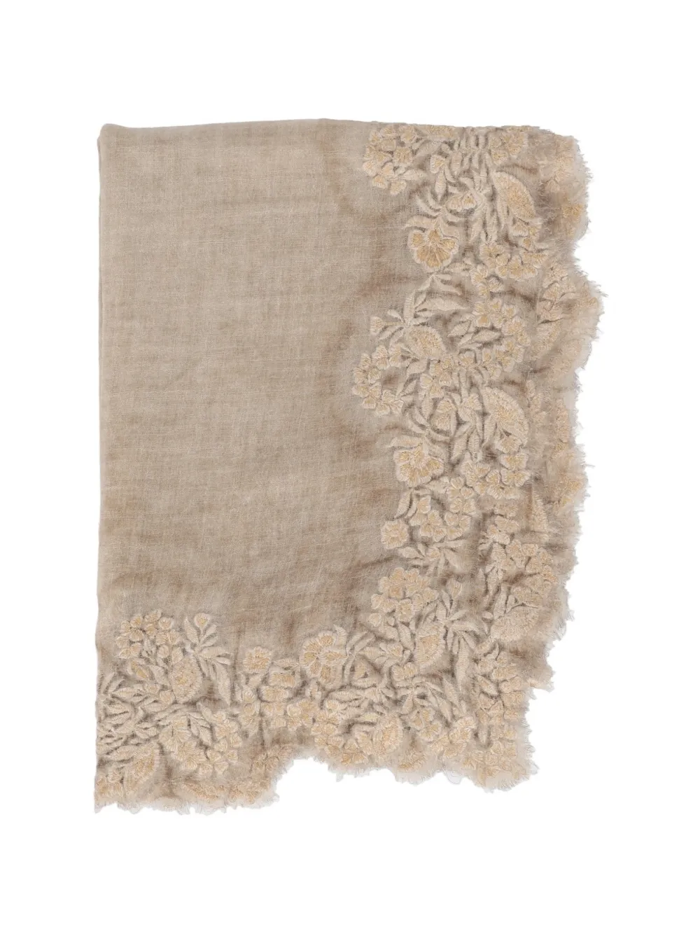 Faliero Sarti Fiorenza floral-embroidered scarf