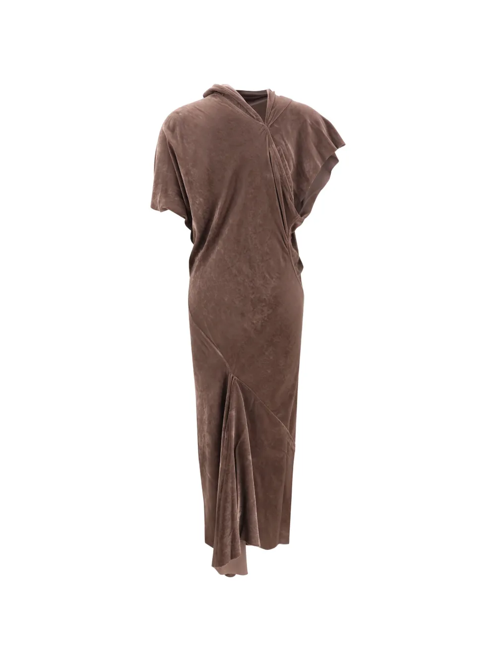 Rick Owens Jurk met asymmetrische afwerking Bruin