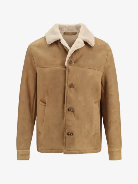 Salvatore Santoro shearling-collar button-up jacket