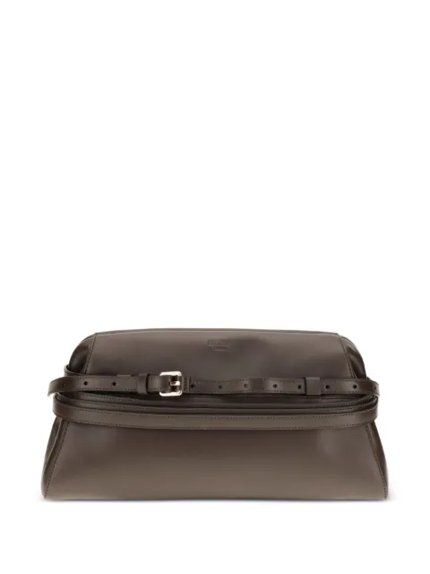 Moschino pochette en cuir à détail de boucle