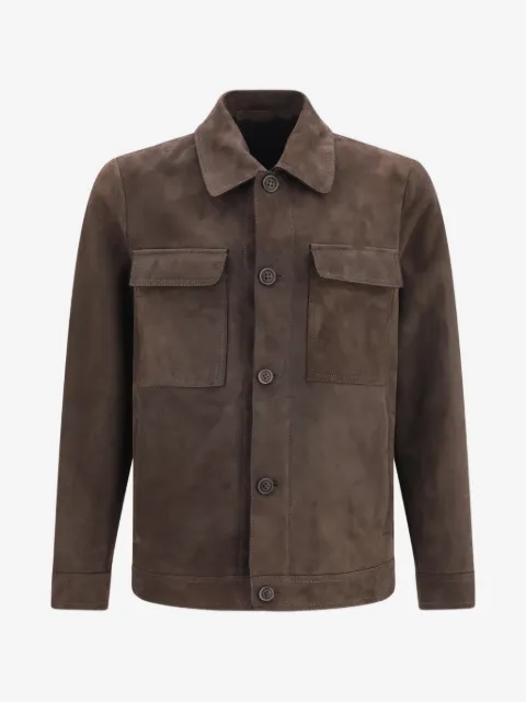 Salvatore Santoro button-up suede jacket