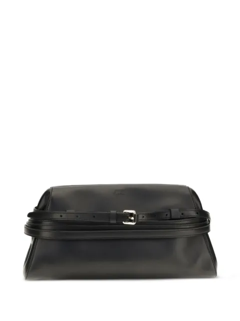 Moschino pochette en cuir à détail de boucle