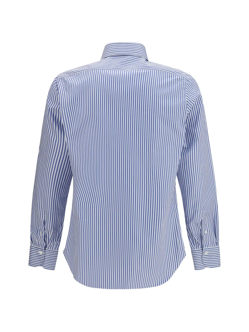 Finamore 1925 Napoli Gestreept overhemd Blauw