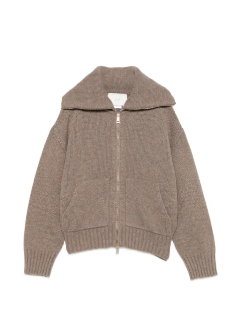 Vanisè zip-up knit sweater