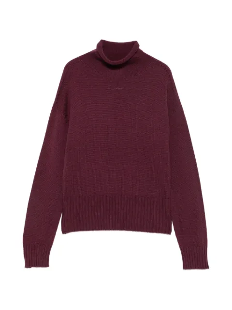 AROVESCIO ribbed-trim roll-neck sweater